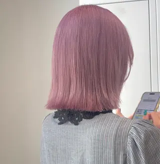 ショート カラー 🦋透明感カラー /ケアブリーチ🦋のヘアスタイル
