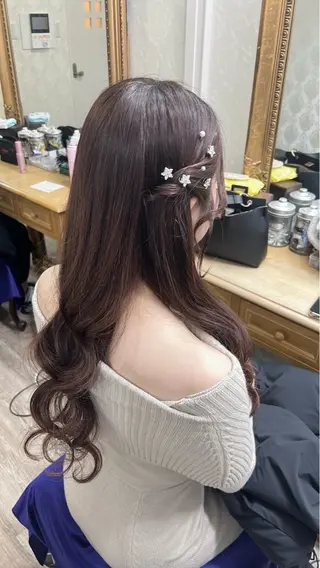 ロング ヘアアレンジ hair make mua所属・mua sasaraのヘアスタイル