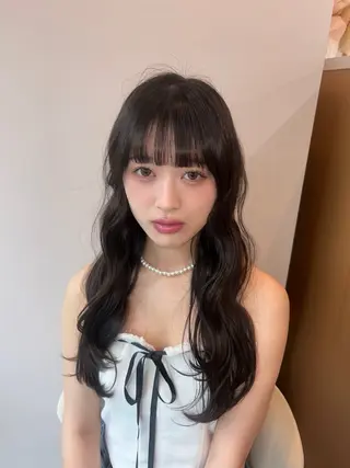 ロング カラー HINAKI🎀 縮毛矯正モデル募集中のヘアスタイル