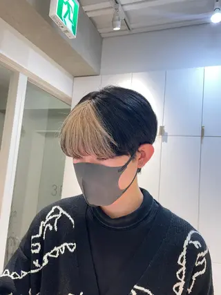 カラー ヘアアレンジ メンズ 艶髪✨寒色カラー✨ 翁長孝輔のヘアスタイル