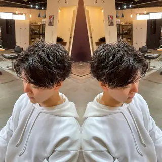 パーマ メンズ メンズ特化/ショート /ツイスパ/結希のヘアスタイル