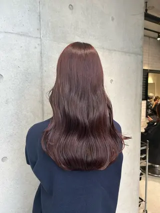 ロング カラー ヘアアレンジ 🍎艶モテカラー🍎 カリンのヘアスタイル