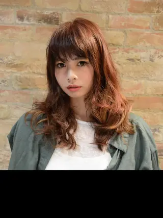 ロング カラー パーマ 駒田 拳児のヘアスタイル