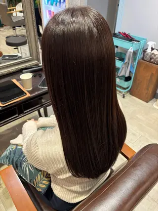 セミロング 🫧Ayumu🫧 透明感カラー/春日のヘアスタイル