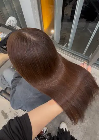 ロング カラー ダメージレス艶カラー MISAKI🦋のヘアスタイル