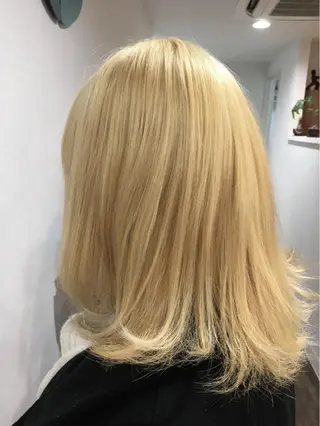 カラー ブリーチ毛縮毛矯正 👑山口のヘアスタイル