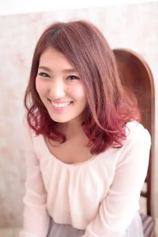 ミディアム カラー swordlief 鶴見店のヘアスタイル