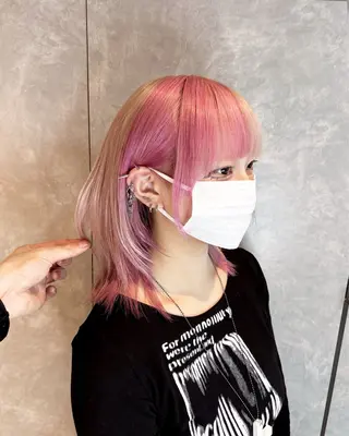 セミロング ガルボヘアー心斎橋所属・プルエクステ/プルシ ールエクステ/地雷系のヘアスタイル