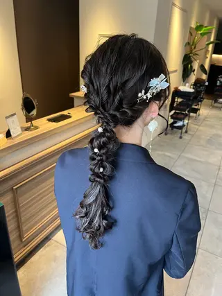 ロング ヘアアレンジ 川越 輝梨奈のヘアスタイル