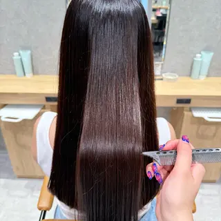 ロング カラー 須田 柚希のヘアスタイル
