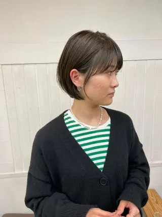 パーマ カラー セミロング 初めでも安心🌟 newi町田✂のヘアスタイル