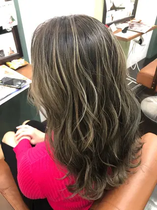 セミロング 竹下 了史のヘアスタイル