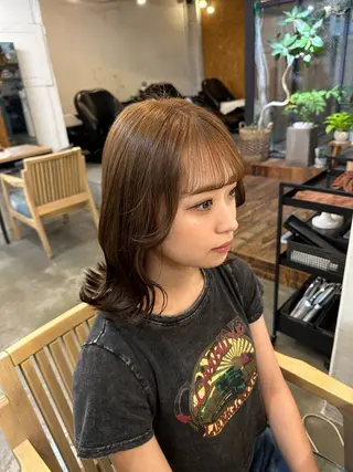 ミディアム カラー カットモデル募集中/ たなかはやとのヘアスタイル