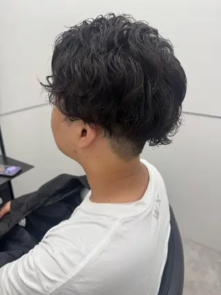 パーマ メンズ GO TODAY シェアサロン 銀座Arc店所属・デジタルパーマ🫧 韓国風ヘア🫧サクラのヘアスタイル