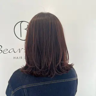 セミロング カラー 中村 ひなたのヘアスタイル