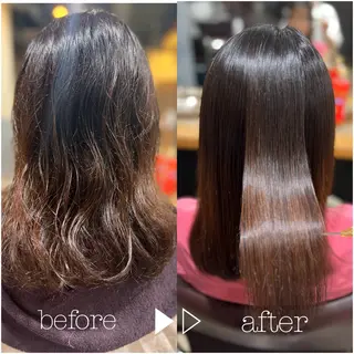 セミロング stujio所属・神宮前🌈カット/ 髪質改善/カラーのヘアスタイル