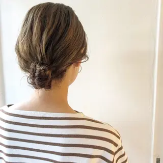ミディアム ヘアアレンジ yuki hair所属・yuki watanabeのヘアスタイル