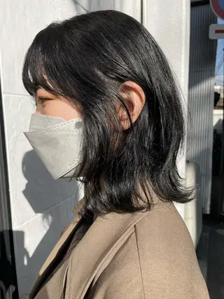 ミディアム カラー 高尾亮輔/ ボブ特化美容師のヘアスタイル