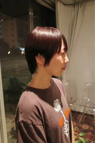 ショート カラー piilo /佐田國 友真のヘアスタイル