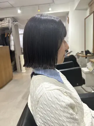 ショート 🌈扱いやすいボブ× ブリーチ🌈TAMEのヘアスタイル