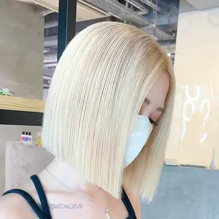 ショート カラー 原宿🩵ハイトーン 🍓ྀིまいか🩵のヘアスタイル