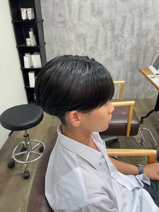 ショート パーマ メンズ 毛流れヘアの達人 店長　須田龍世のヘアスタイル