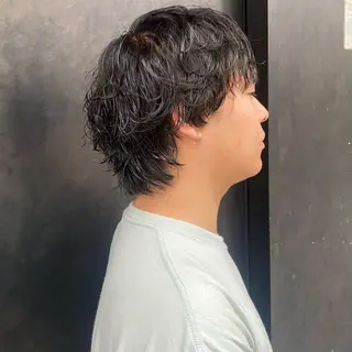 パーマ メンズ 比嘉 陽のヘアスタイル