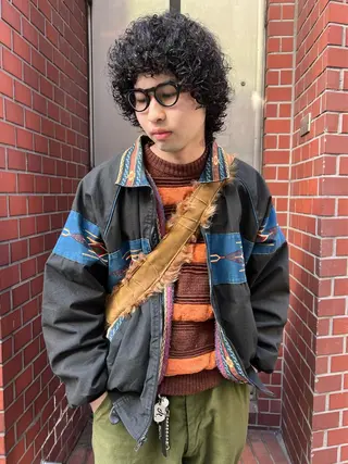 パーマ メンズ メンズスタイリスト リュウジのヘアスタイル