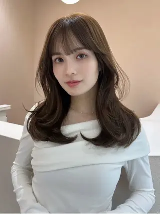 セミロング カラー 【髪質改善に特化】 RYU SATO🌷のヘアスタイル