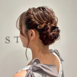 ヘアアレンジ 艶カラー💟アレンジ すなおのヘアスタイル