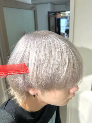 ショート カラー メンズ エクステ×ハイトーン 🌈KEISUKEのヘアスタイル