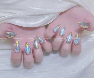 ネイル candy nail 韓国風ワンホンネイルのネイルデザイン