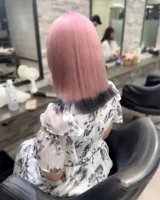 ミディアム カラー ブリーチエクステ 🎩カズキ🎩のヘアスタイル