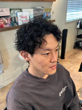 パーマ メンズ aine / メンズカット🌟のヘアスタイル