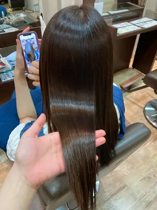 ロング 松村　由莉香/ カラー/髪質改善のヘアスタイル