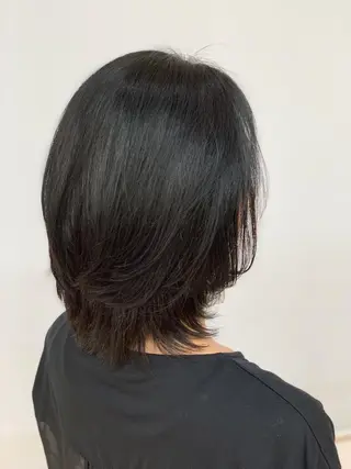 ミディアム 山口 篤志のヘアスタイル
