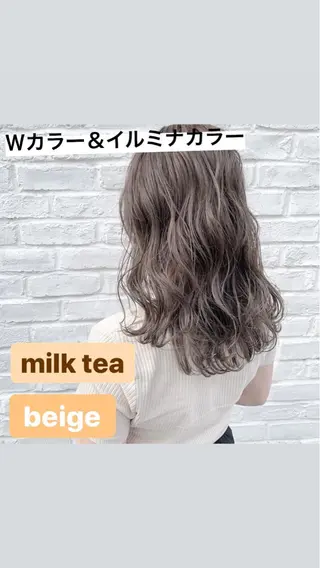 セミロング カラー ヘアアレンジ 垢抜け案内人 鈴木聖矢✂️のヘアスタイル