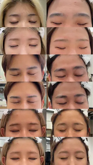 アイブロウ ダブルカラーベージュ カラー/tuburaのヘアスタイル