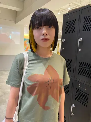 ミディアム sliver renのヘアスタイル