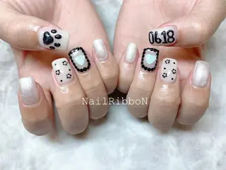 ネイル ネイルリボン 石田のネイルデザイン