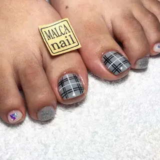 ロング カラー パーマ ヘアアレンジ キッズ ネイル マツエク・マツパ MALCAnail(マルカネイル)所属・荒木 莉奈のネイルデザイン