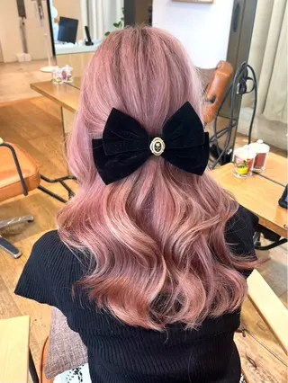 ロング カラー パーマ ヘアアレンジ 🪞レイヤー/暖色カ ラー🧸mai🎀のヘアスタイル