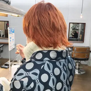 ミディアム カラー ✂︎ウルフ・ショート ✂︎MIKUNIのヘアスタイル