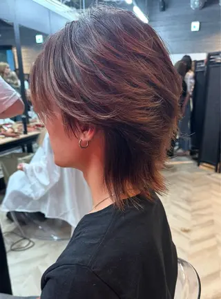 メンズ 藤本渚杜/メンズ パーマ/艶カラーのヘアスタイル