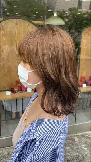 ミディアム カラー 縮毛矯正・髪質改善 鈴木悠太/当日OK✨のヘアスタイル