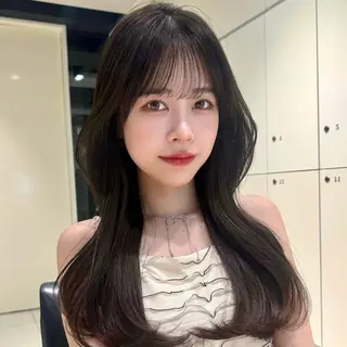 ロング カラー 髪質改善 竹川裕太のヘアスタイル