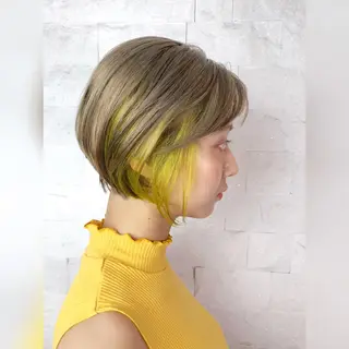 ショート 圧倒的美髪ストレート ツダケイタロウのヘアスタイル