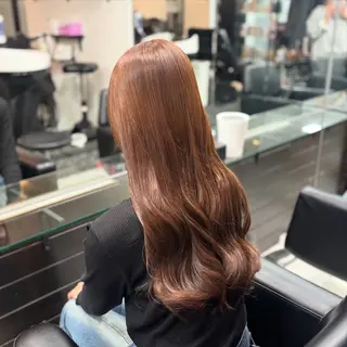 ロング カラー パドゥプロン あんずのヘアスタイル