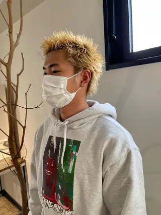 ショート メンズケアブリーチ 特化🔥村田のヘアスタイル