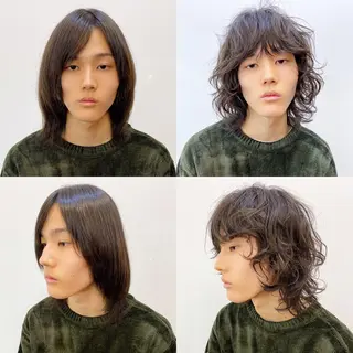 ショート パーマ メンズ メンズパーマ タカキリョウのヘアスタイル
